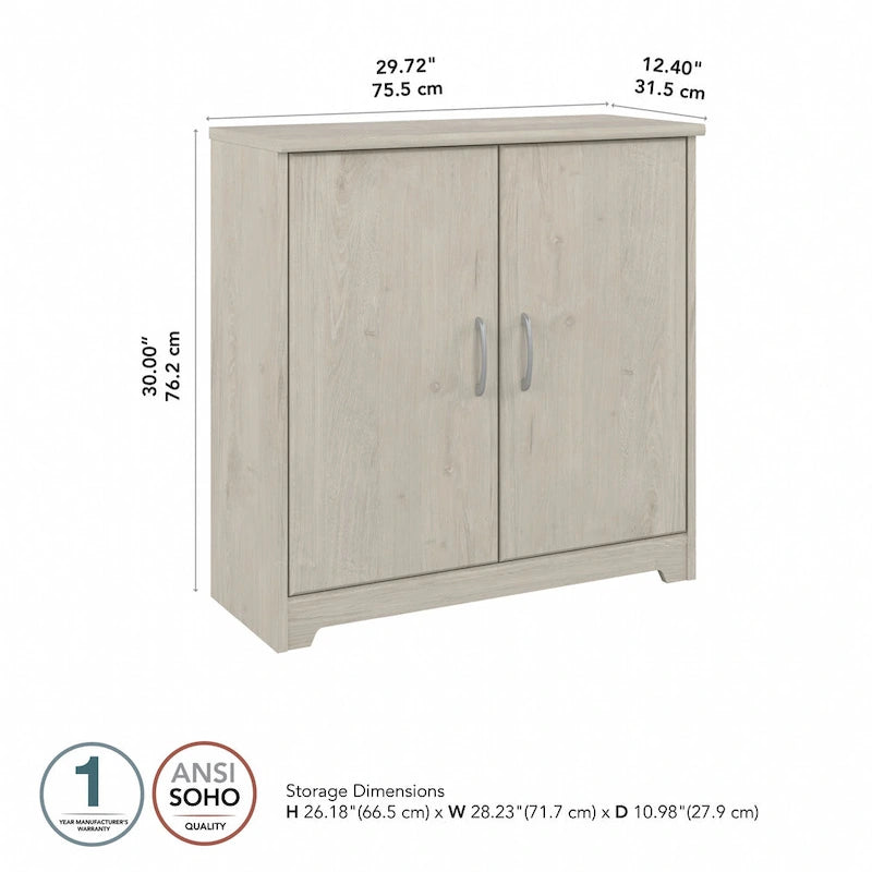 Bush Furniture Cabot Small Storage Cabinet with Doors
