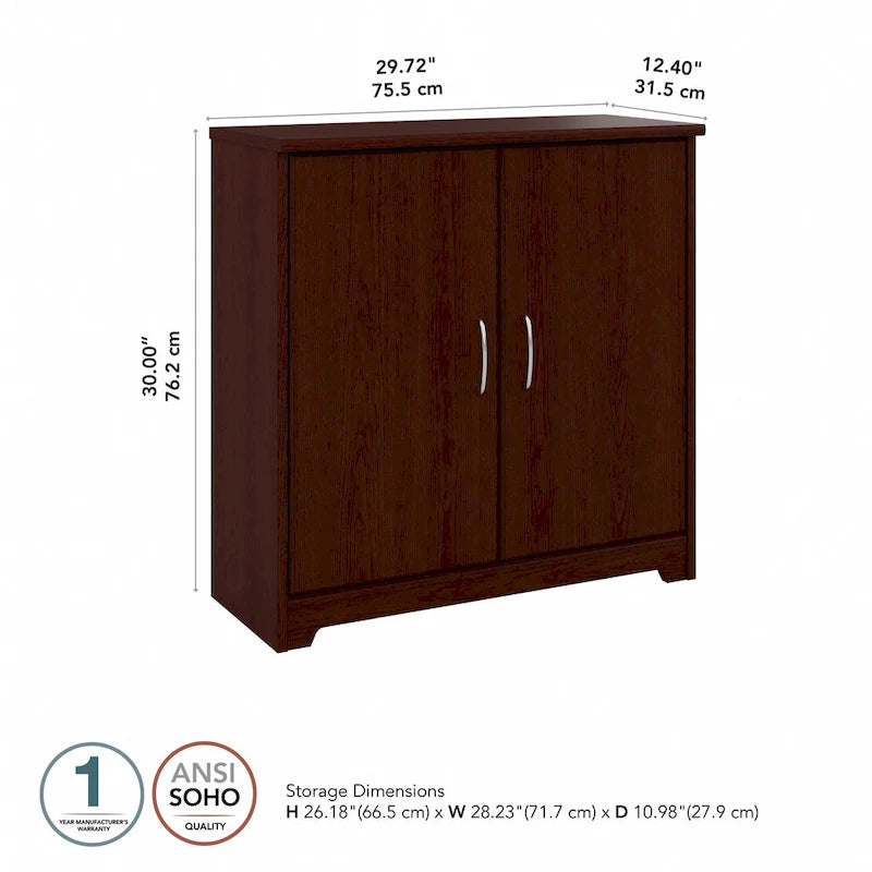 30W Small Storage Cabinet with Doors