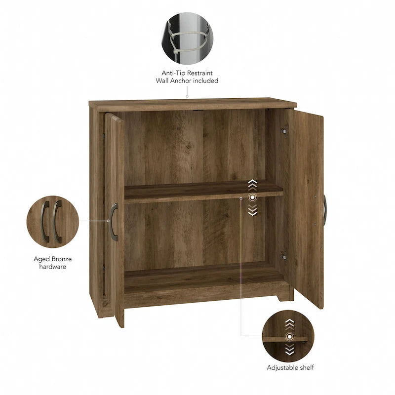 30W Small Storage Cabinet with Doors