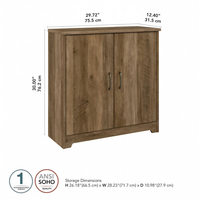 30W Small Storage Cabinet with Doors