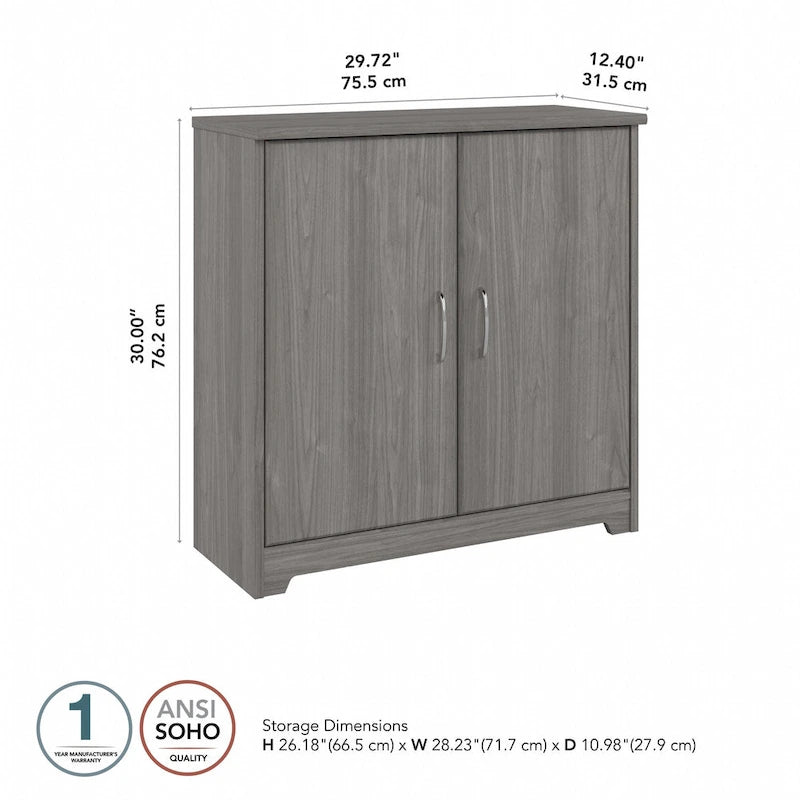 30W Small Storage Cabinet with Doors