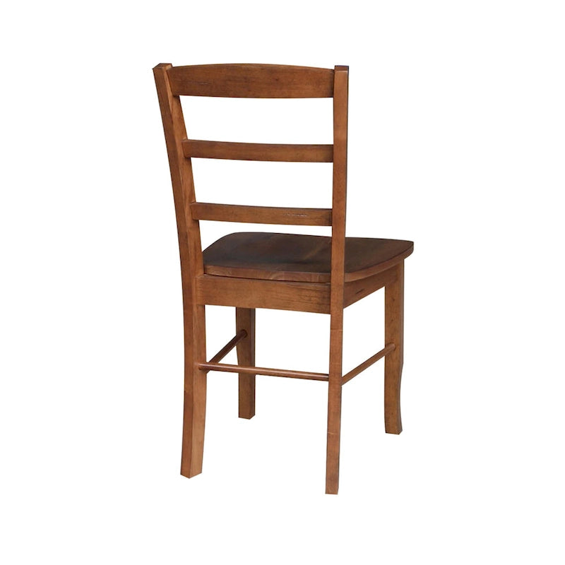 Solid Wood Ladderback Dining Chairs (Pair)