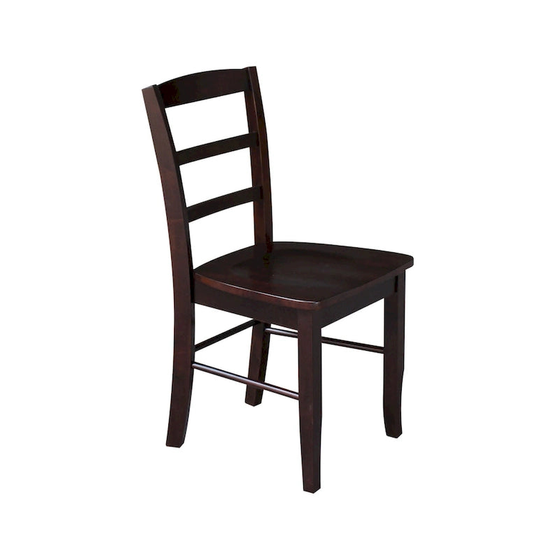 Solid Wood Ladderback Dining Chairs (Pair)