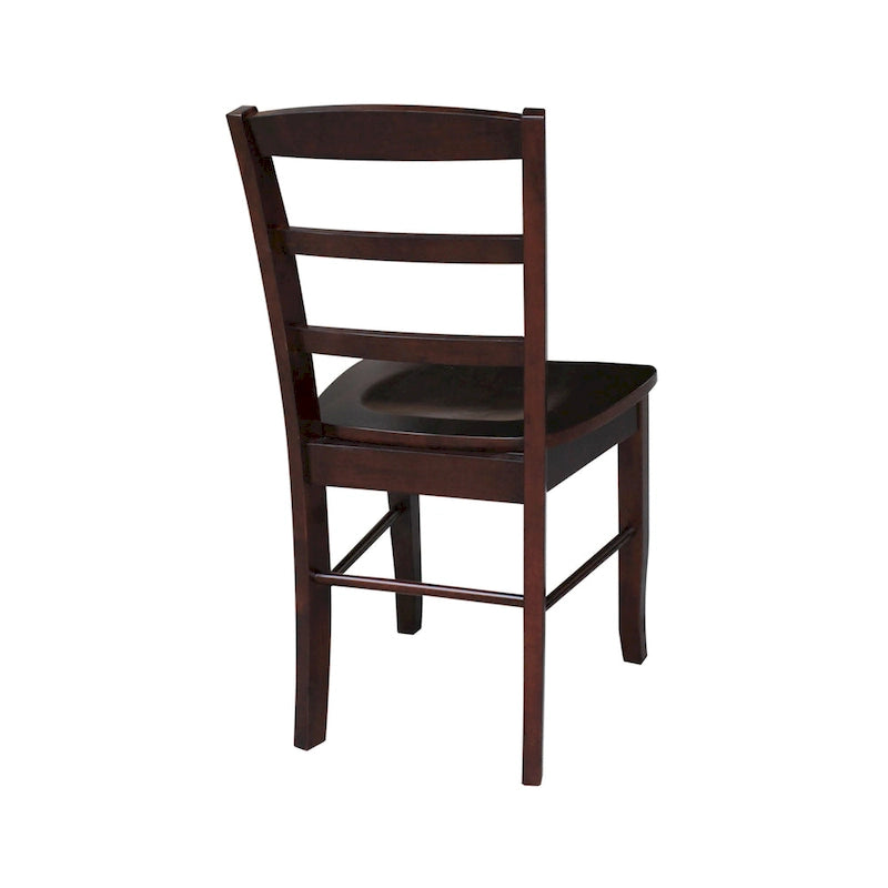 Solid Wood Ladderback Dining Chairs (Pair)