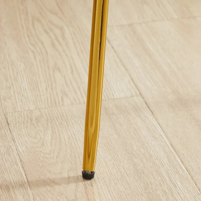 Modern Swivel Velvet Barstools (Pair)