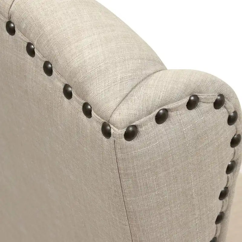 Dawson Tufted Farmhouse Wingback Dining Chairs (Set of 2) by Furniture of America