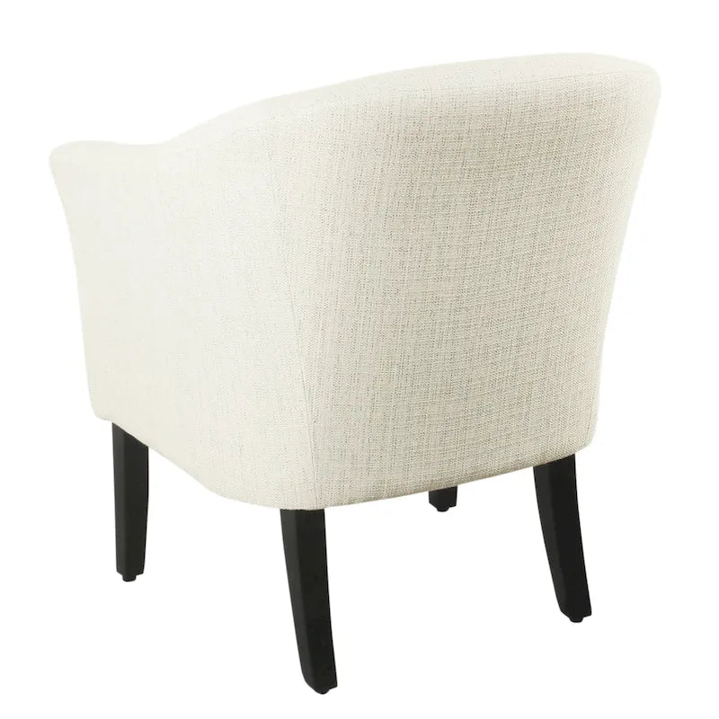 Natural Textured Barrel Accent Chair
