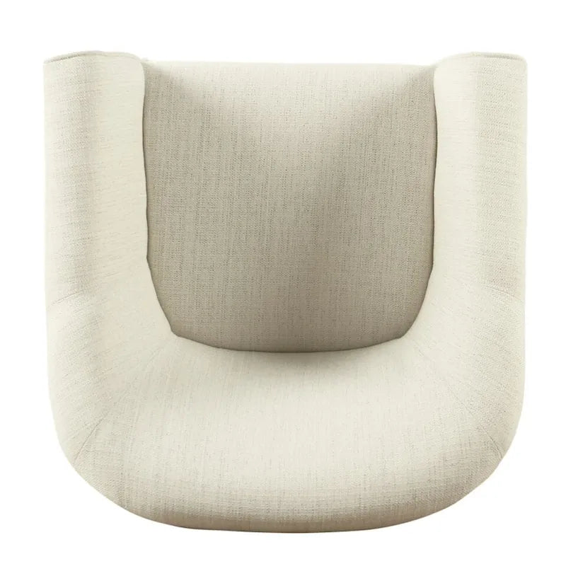 Natural Textured Barrel Accent Chair