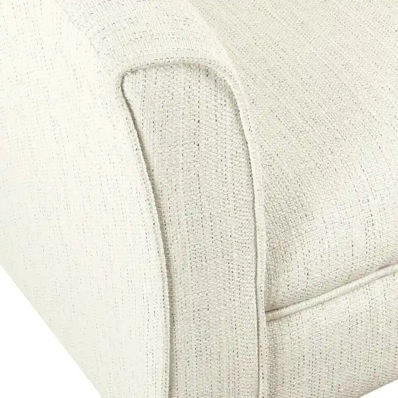 Natural Textured Barrel Accent Chair
