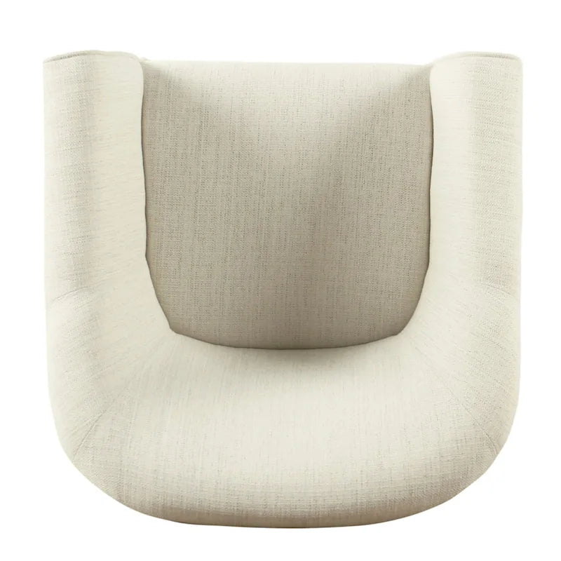 Natural Textured Barrel Accent Chair