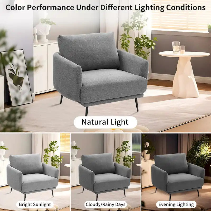 37.5W Oversized Armchair Leisure Sofa Accent Chair