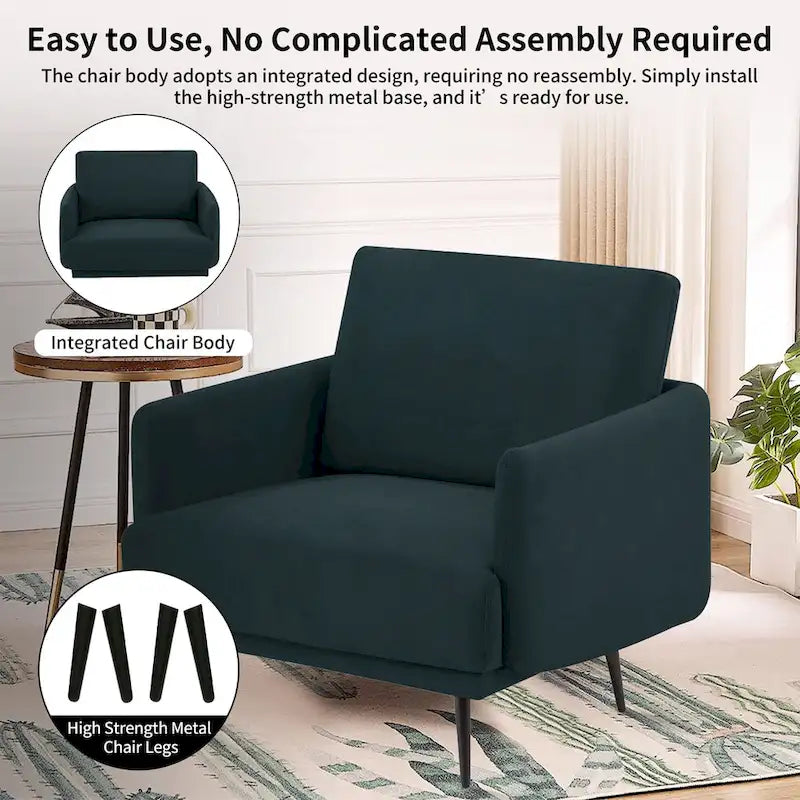 37.5W Oversized Armchair Leisure Sofa Accent Chair