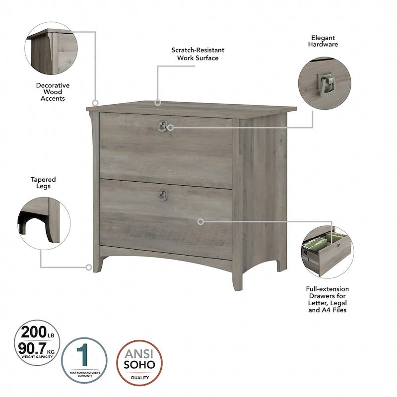 Salinas 2-drawer Lateral File Cabinet
