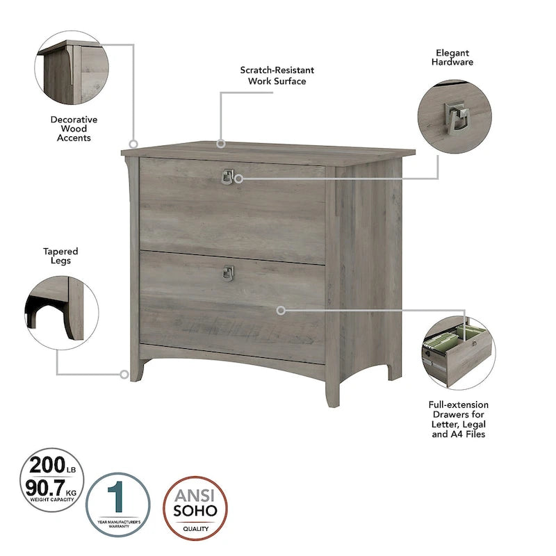 Salinas 2-drawer Lateral File Cabinet