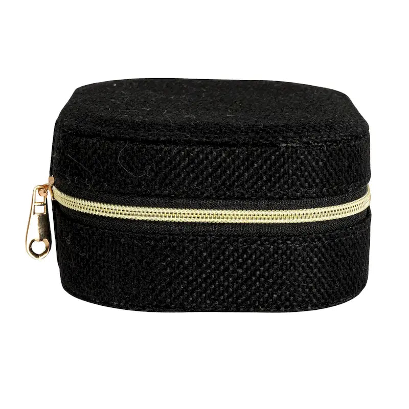 Household Essentials Fabric Travel Jewelry Organizer Box - 5.0L x 3.8W x 2.0H