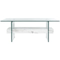 Modern Glass Coffee Table - 43.3 x 23.6 x 16.5 - 43W x 24D x 17H