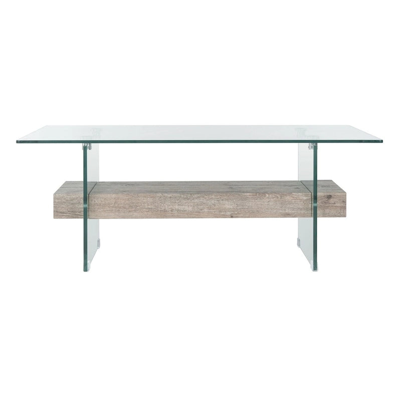 Modern Glass Coffee Table - 43.3 x 23.6 x 16.5 - 43W x 24D x 17H
