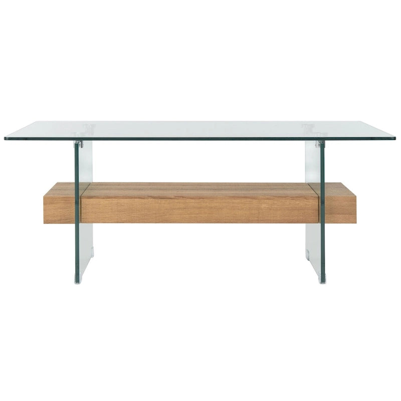 Modern Glass Coffee Table - 43.3 x 23.6 x 16.5 - 43W x 24D x 17H