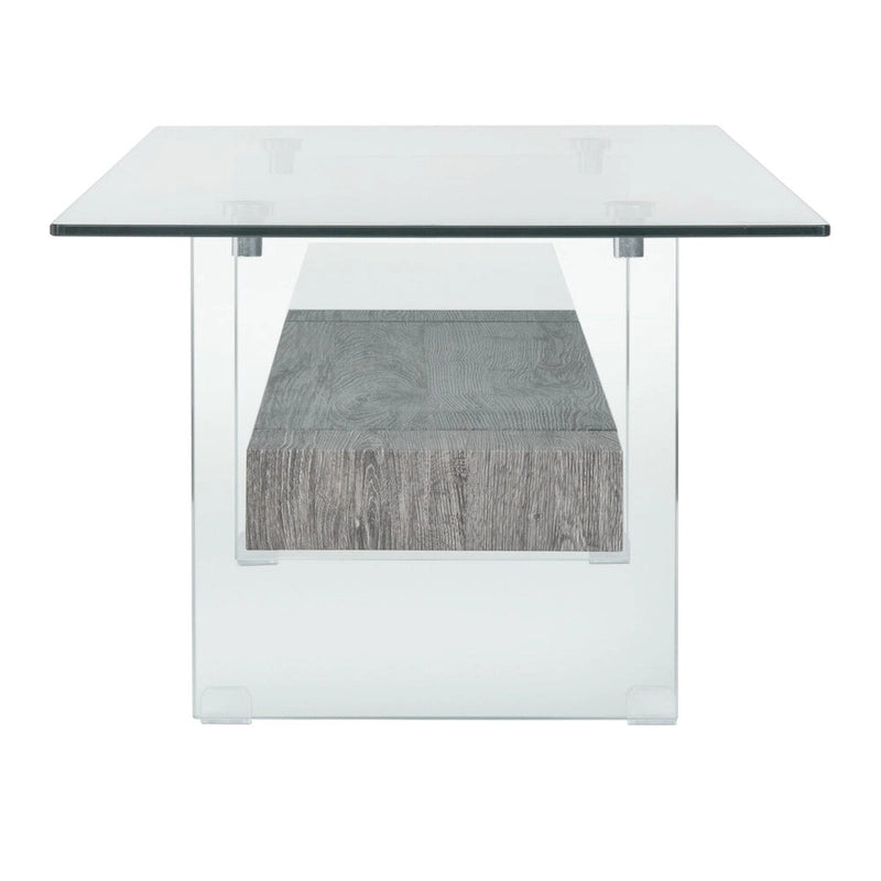Modern Glass Coffee Table - 43.3 x 23.6 x 16.5 - 43W x 24D x 17H