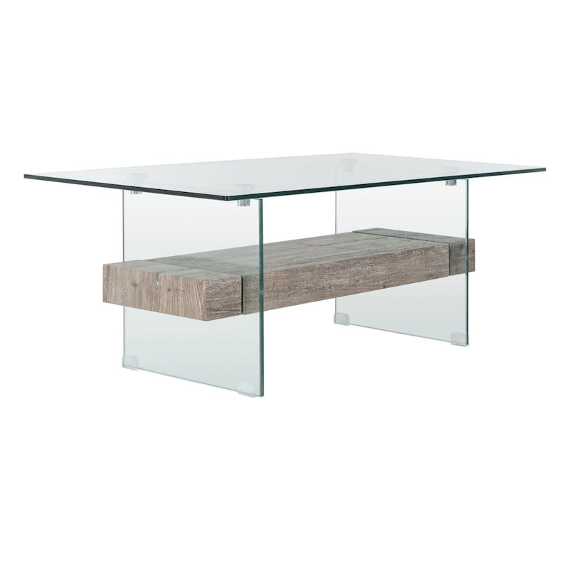 Modern Glass Coffee Table - 43.3 x 23.6 x 16.5 - 43W x 24D x 17H