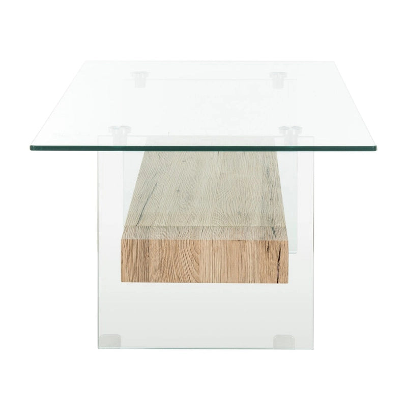 Modern Glass Coffee Table - 43.3 x 23.6 x 16.5 - 43W x 24D x 17H
