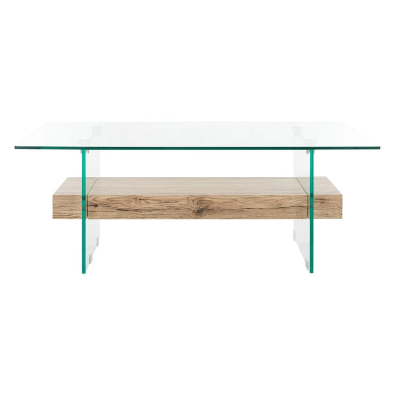 Modern Glass Coffee Table - 43.3 x 23.6 x 16.5 - 43W x 24D x 17H