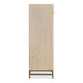 Furniture of America Drayden Transitional Solid Wood 5-Drawer Chest with Metal Legs