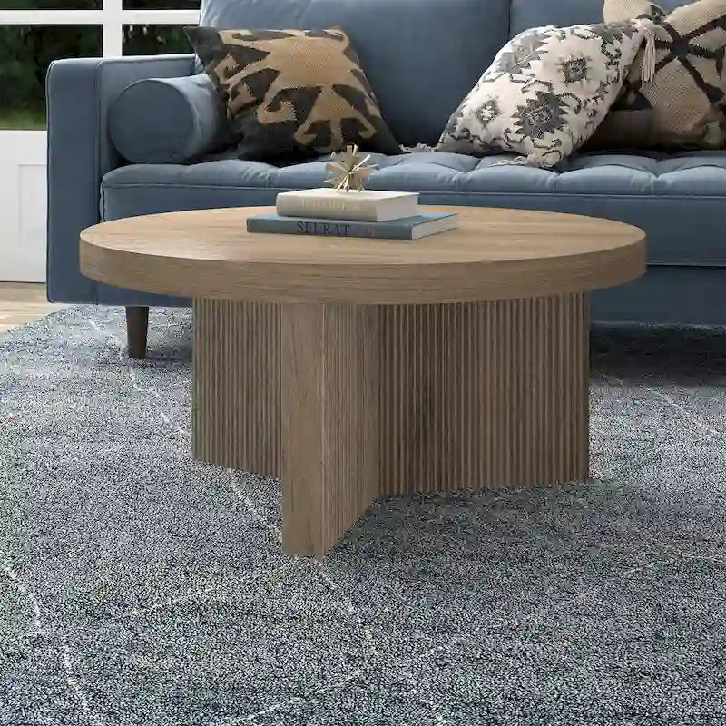 32-inch Wide Round Coffee Table