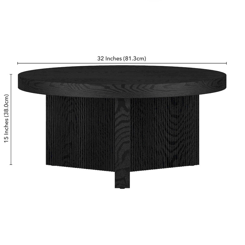 32-inch Wide Round Coffee Table