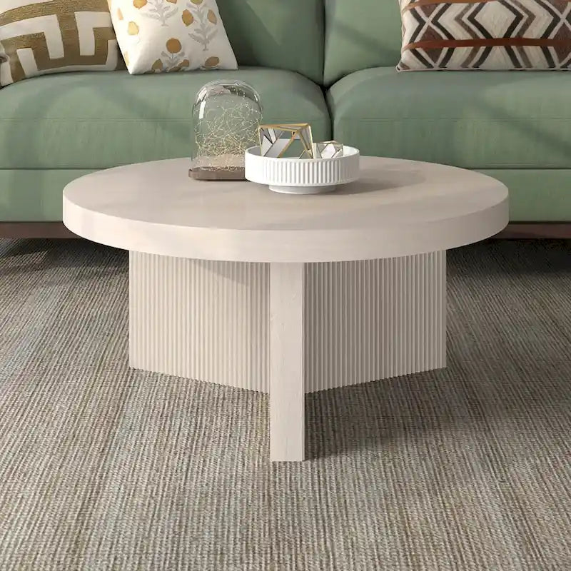 32-inch Wide Round Coffee Table
