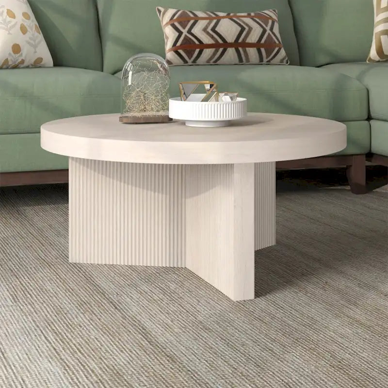 32-inch Wide Round Coffee Table