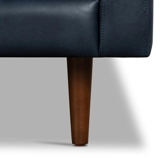 104.5" Left Sectional Sofa - Full Grain Genuine Italian Leather