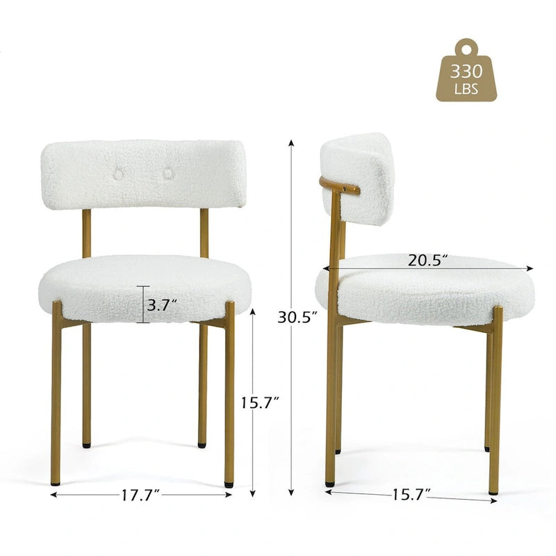 Mid-Century Modern Dining Chairs, Kitchen Chairs (Pair)