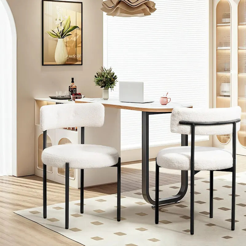 Mid-Century Modern Dining Chairs, Kitchen Chairs (Pair)