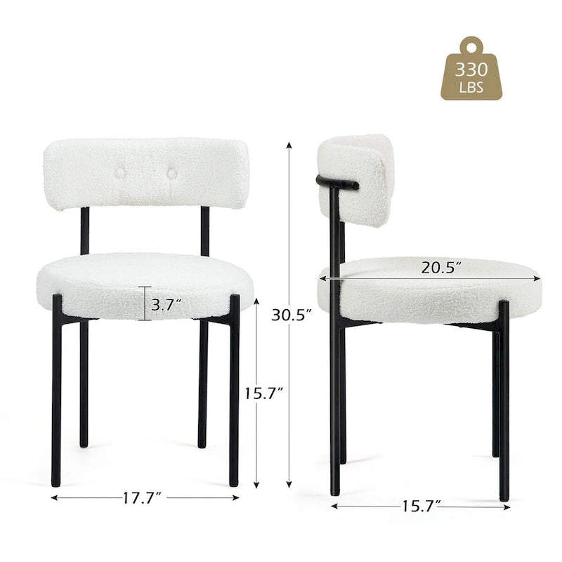 Mid-Century Modern Dining Chairs, Kitchen Chairs (Pair)