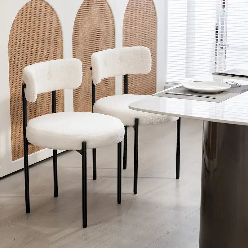 Mid-Century Modern Dining Chairs, Kitchen Chairs (Pair)