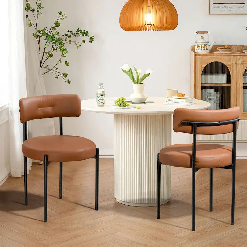 Mid-Century Modern Dining Chairs, Kitchen Chairs (Pair)