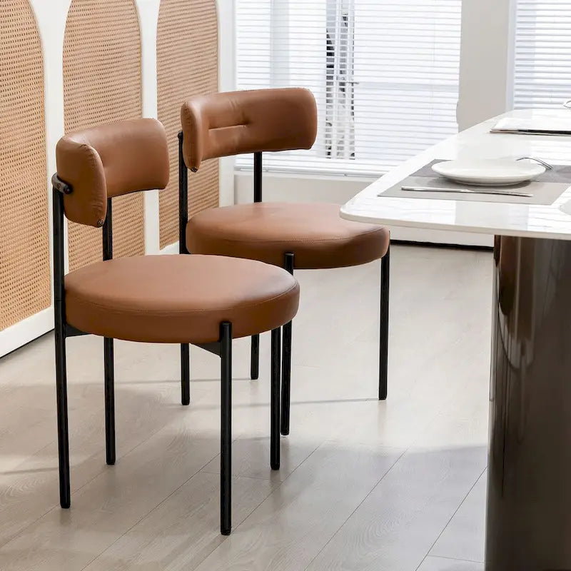 Mid-Century Modern Dining Chairs, Kitchen Chairs (Pair)