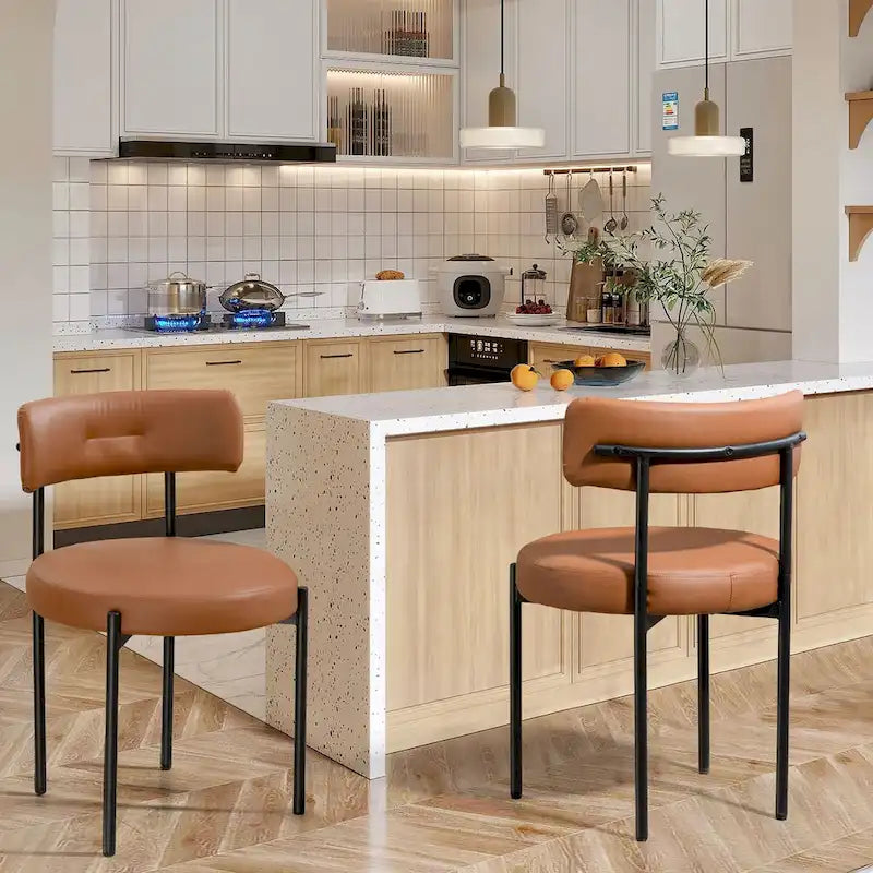 Mid-Century Modern Dining Chairs, Kitchen Chairs (Pair)