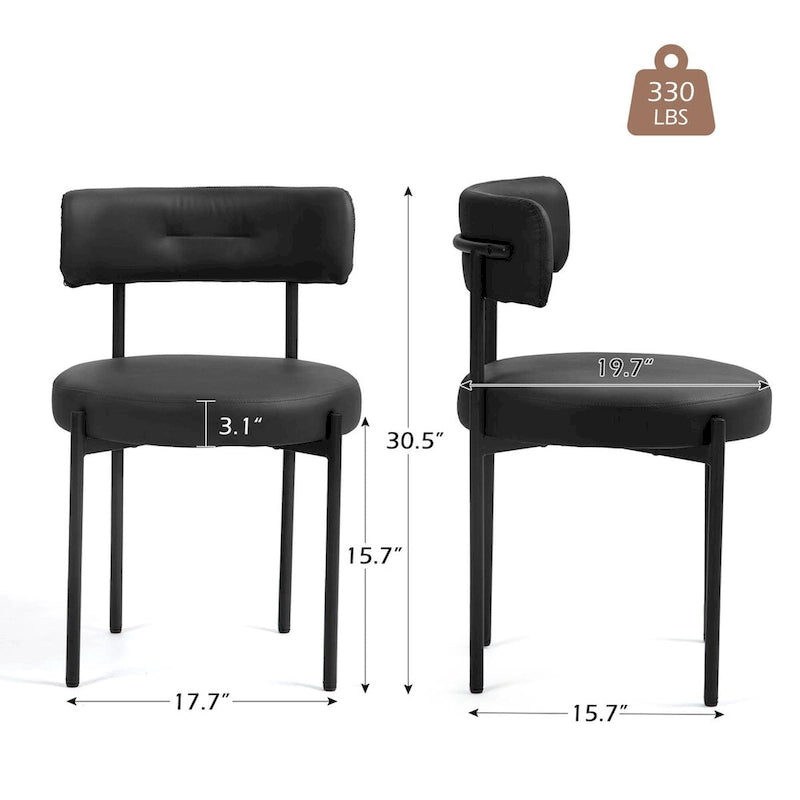 Mid-Century Modern Dining Chairs, Kitchen Chairs (Pair)
