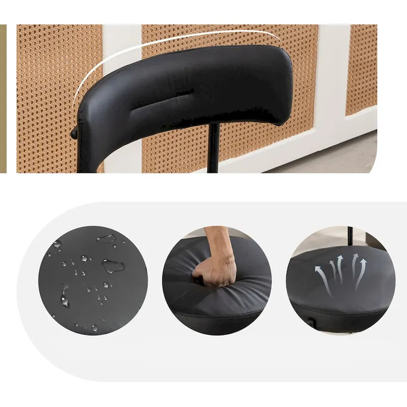 Mid-Century Modern Dining Chairs, Kitchen Chairs (Pair)